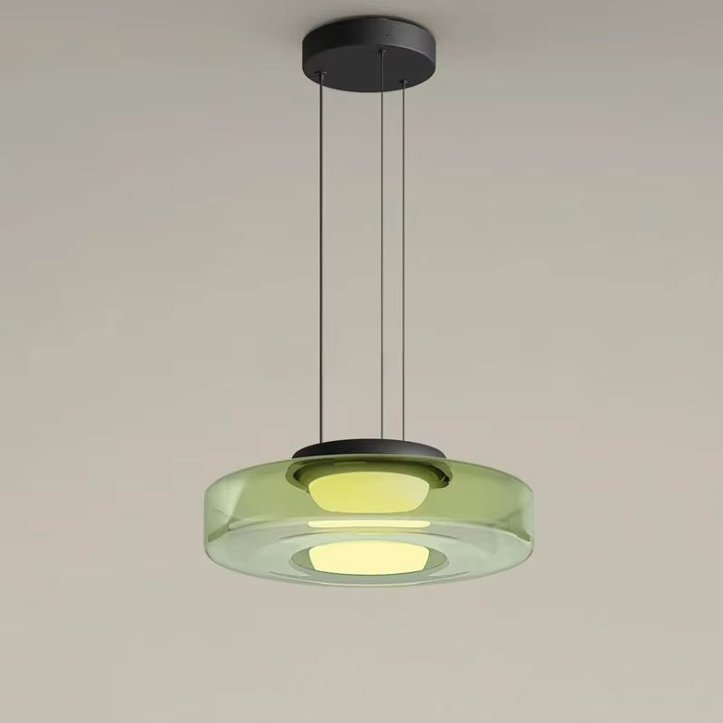Coloured Glass Pendant Light
