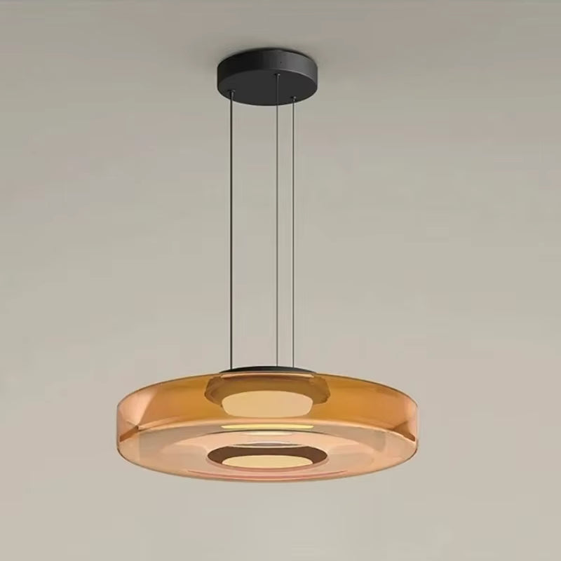 Coloured Glass Pendant Light