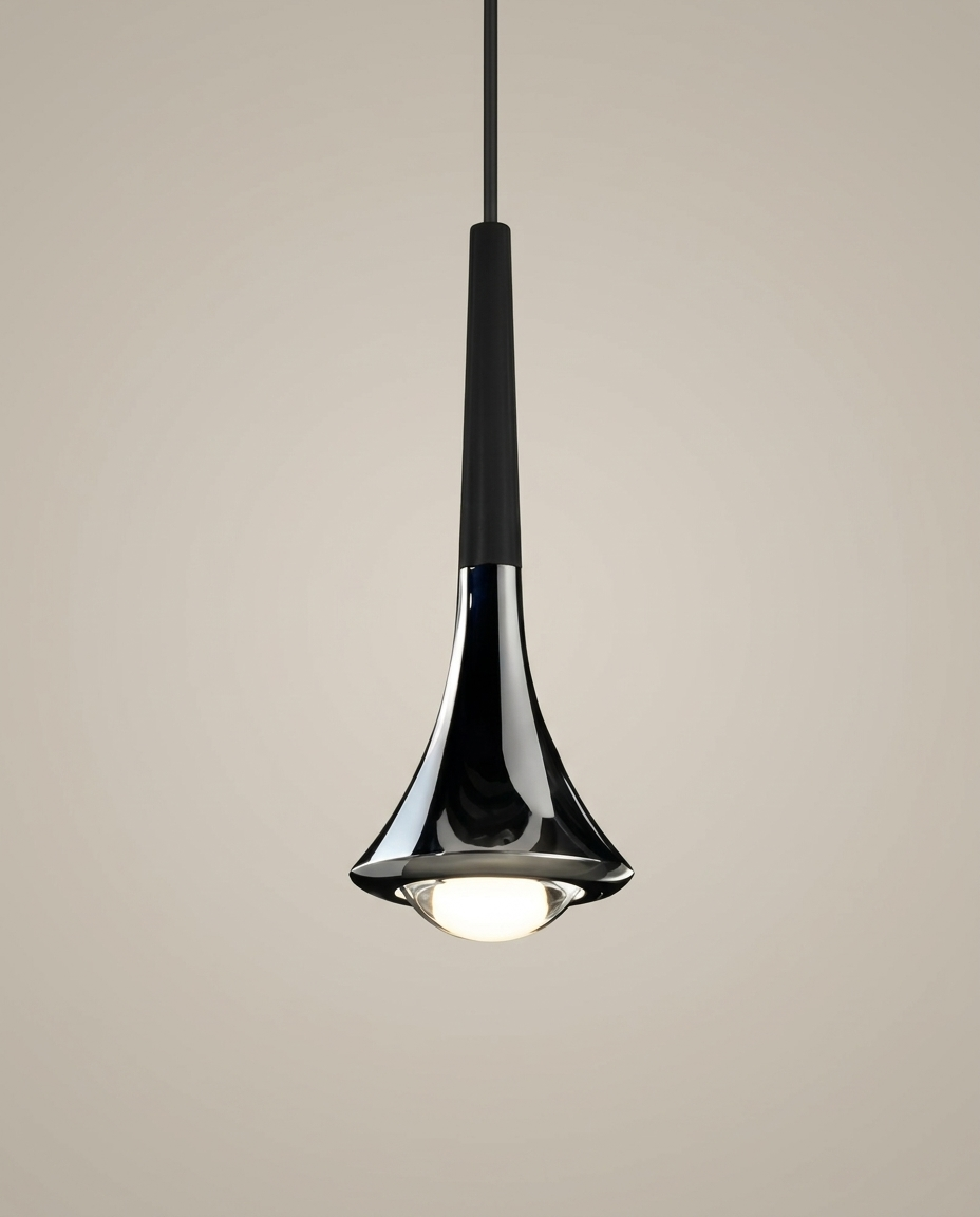 Nordic Water Drop LED Pendant Light product photo on clean background