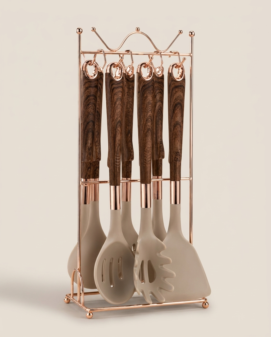 Silicone Kitchen Utensil Set product photo on clean background