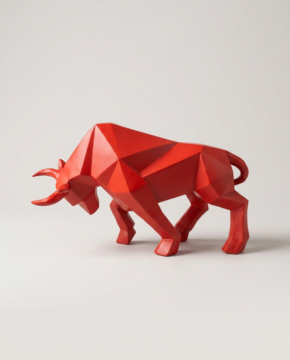 Nordic Bull Resin Sculpture product photo on clean background