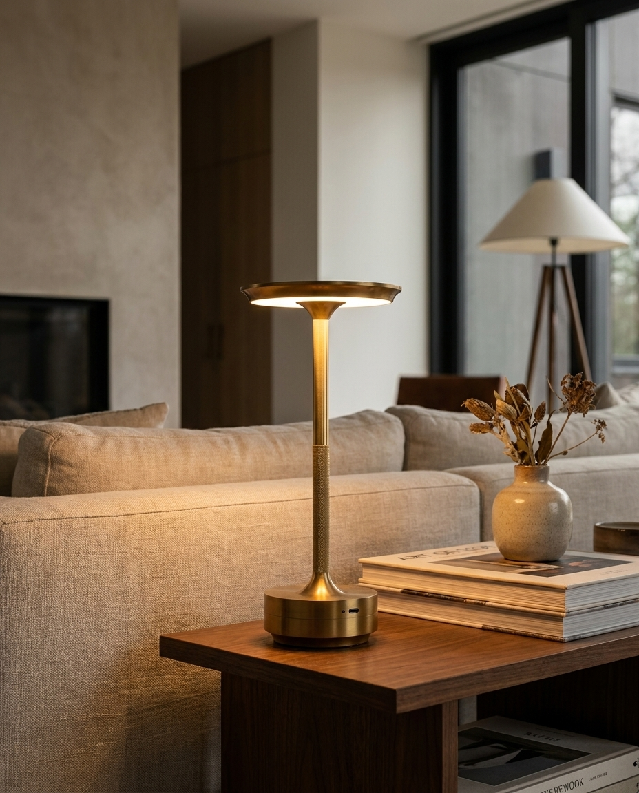 Cordless Table Lamp on side table