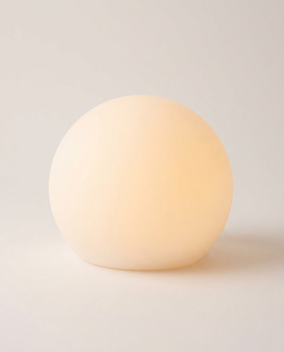 Elegant portable table lamp isolated on a clean neutral studio background