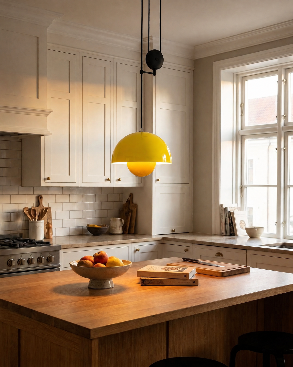 Flowerpot Pendant Light in Yellow