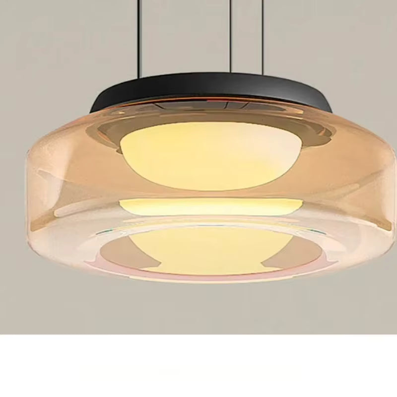 Coloured Glass Pendant Light