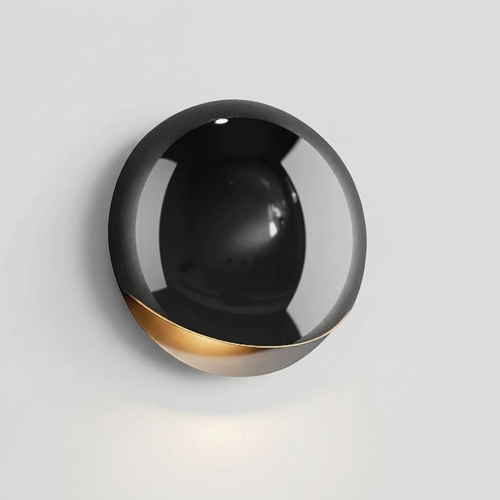 Waterproof modern outdoor wall lamp on clean background