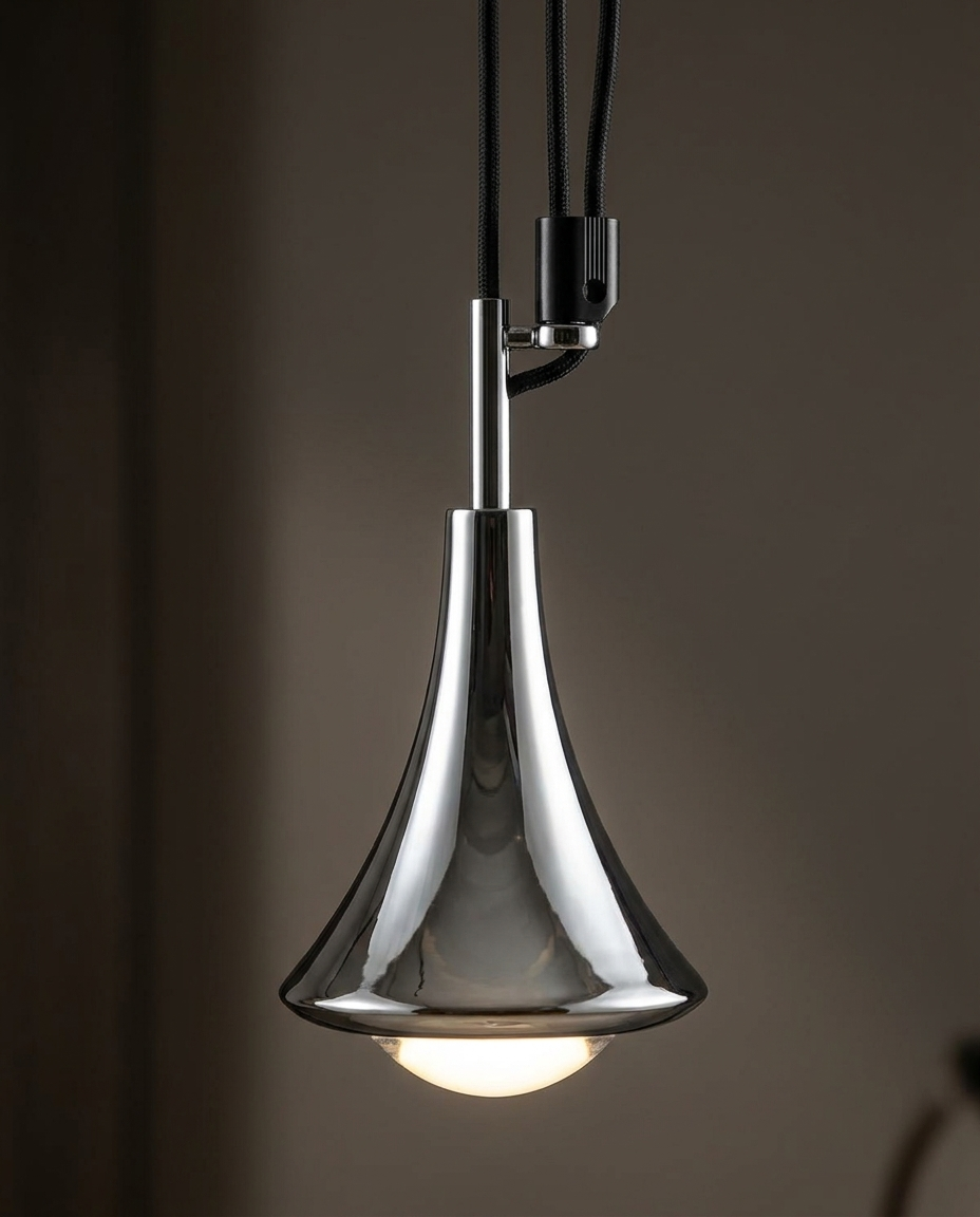Water Drop LED Pendant teardrop glass detail