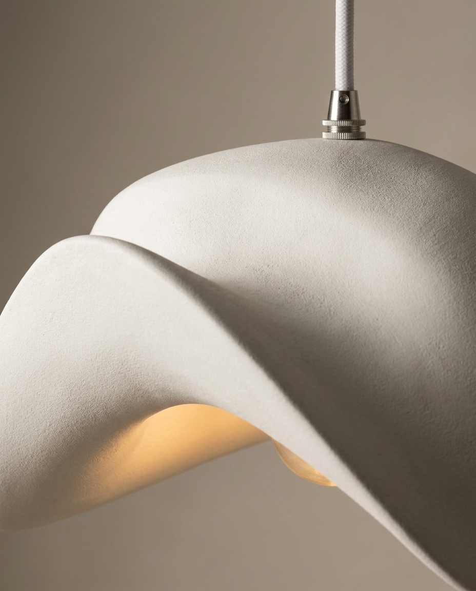 Resin Chandelier sculptural design and cable detail