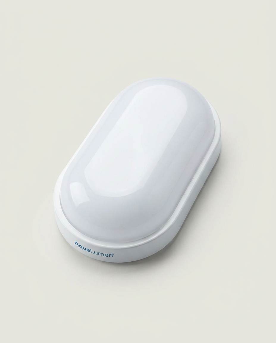 LED ceiling light isolated on a clean neutral studio background