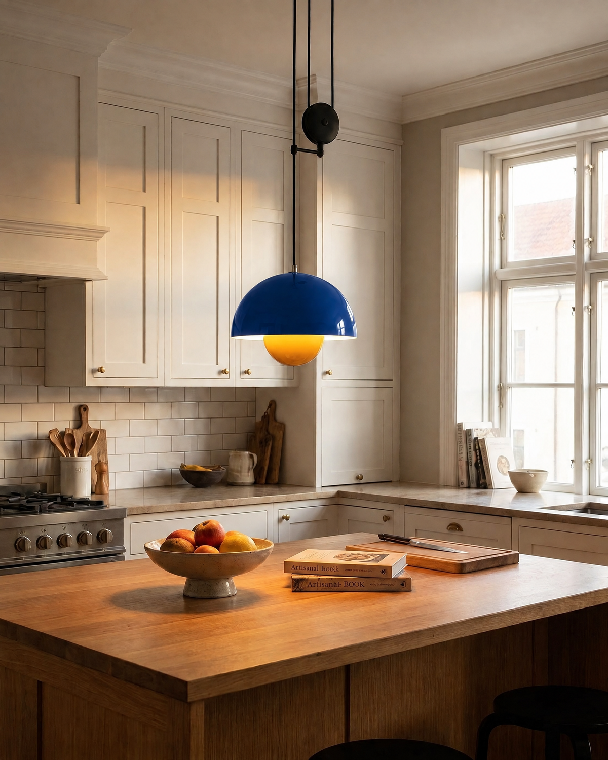 Flowerpot Pendant Light in Blue