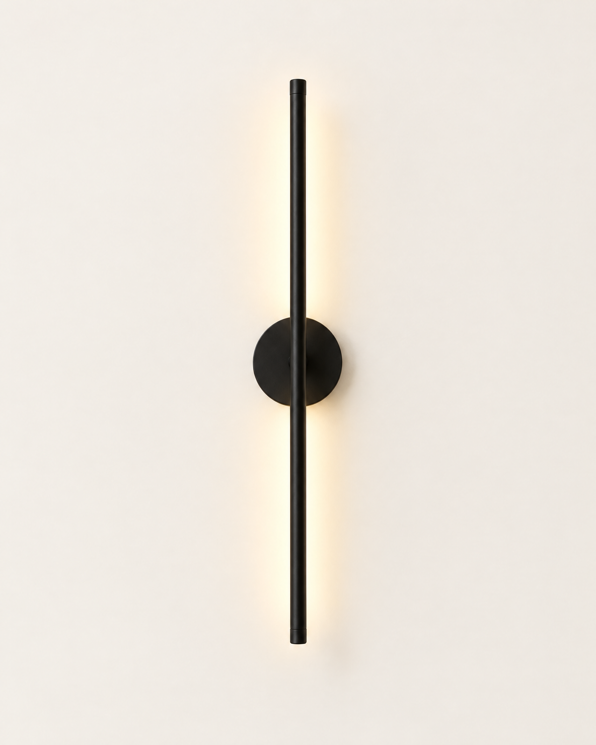 Rechargeable Magnetic Wall Light — Black, front view