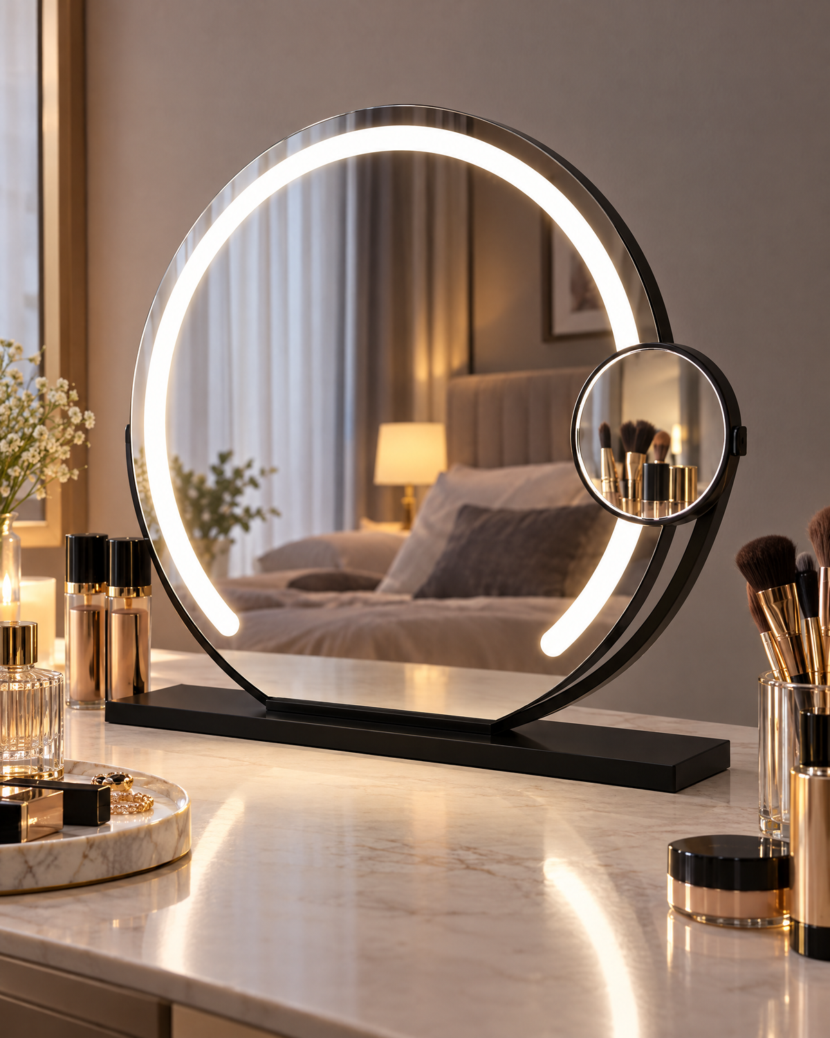 Hollywood Vanity Mirror with Lights — close-up detail