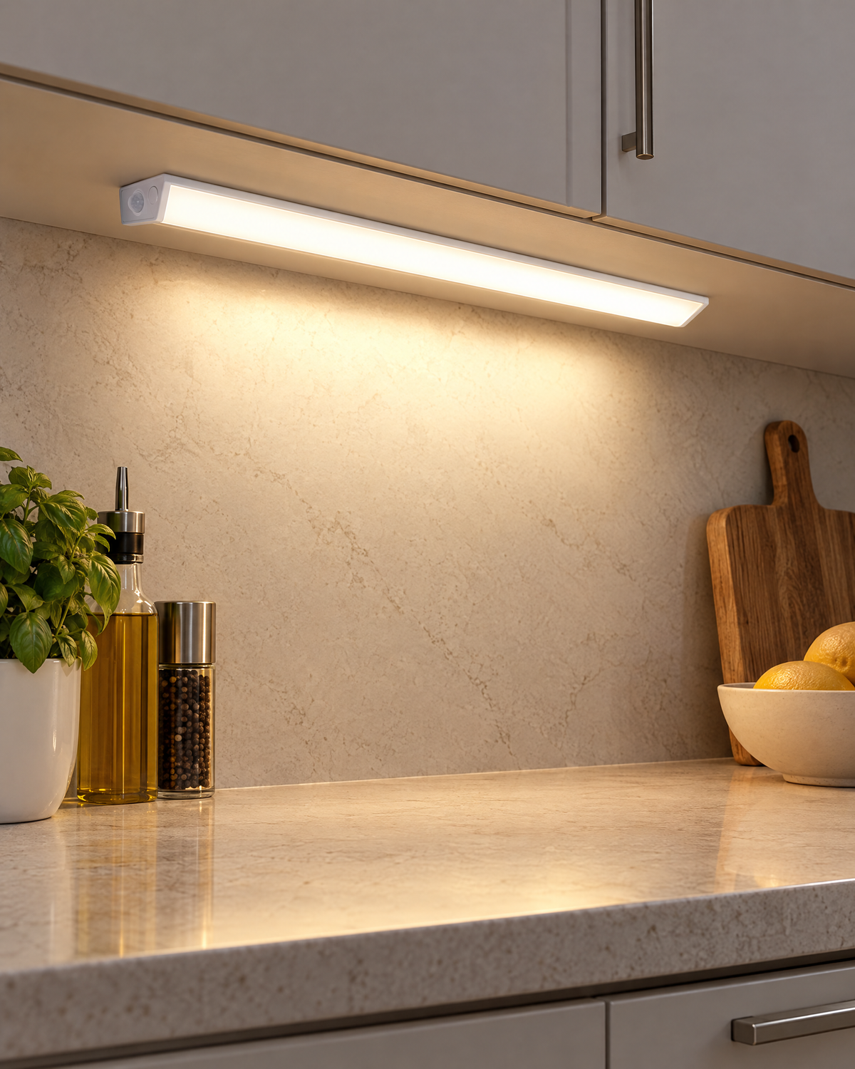 Rechargeable Motion Sensor Cabinet Light — room setting