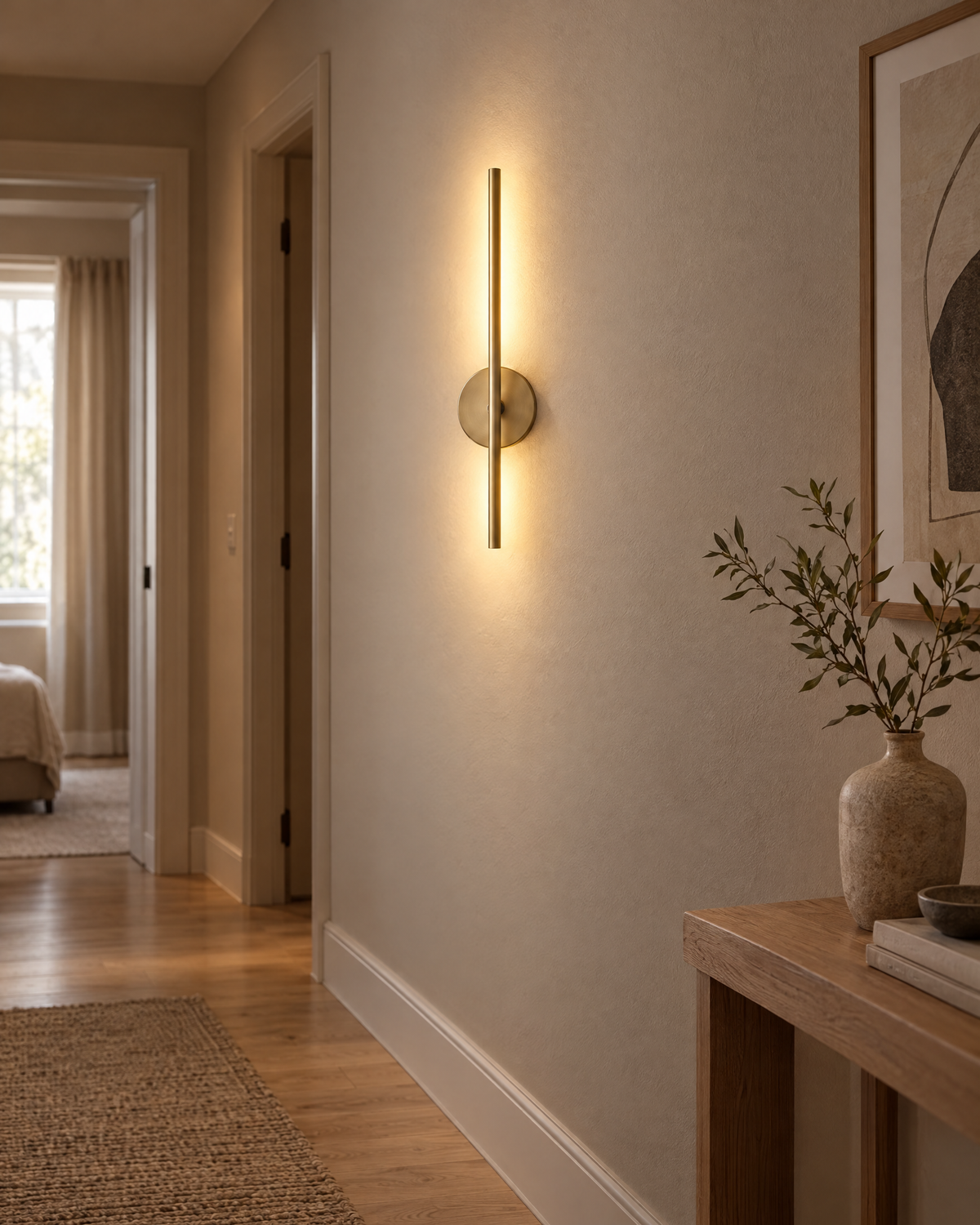 Rechargeable Magnetic Wall Light — room setting