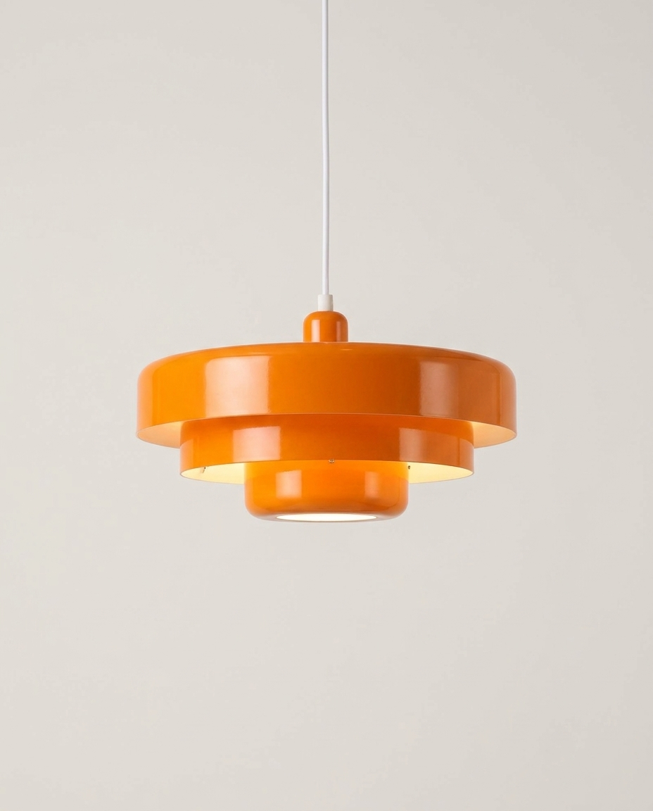 Nordic LED pendant light on a clean light neutral studio background